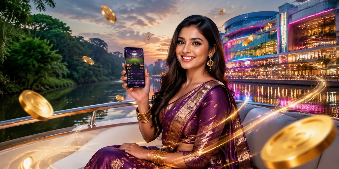 গাজীপুরে মোবাইলে বেটিং করছেন একজন ব্যবহারকারী রাতের নিয়নের আলোয়
